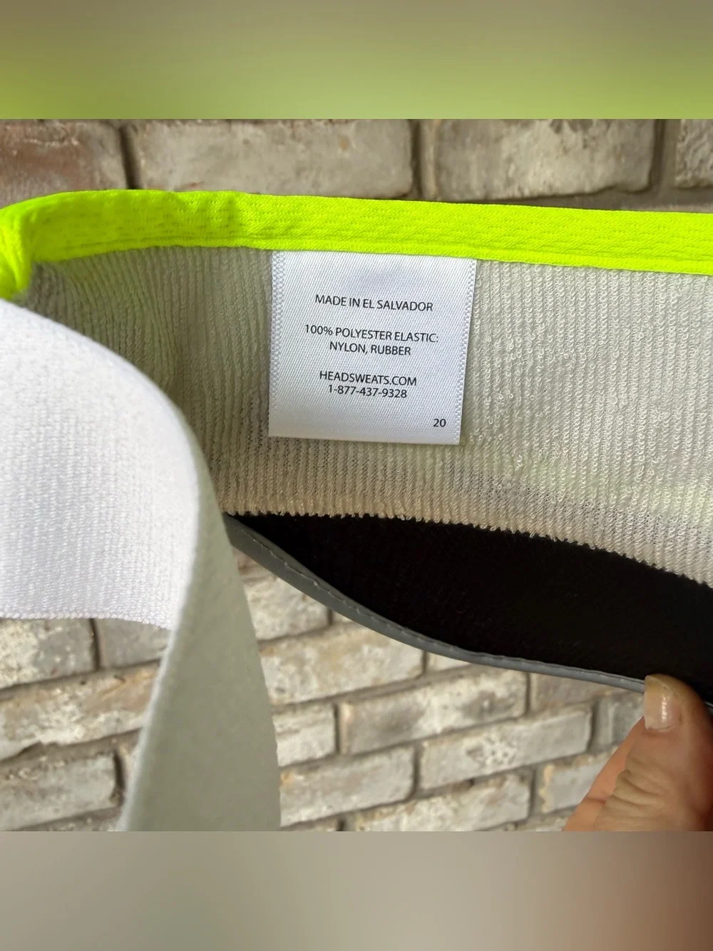 Supervisor Headsweats Hi-Viz Yellow Reflective Sun Visor